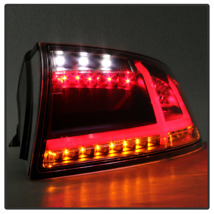 Spyder Audi TT 07-12 LED Tail Lights Black ALT-YD-ATT07-LED-BK