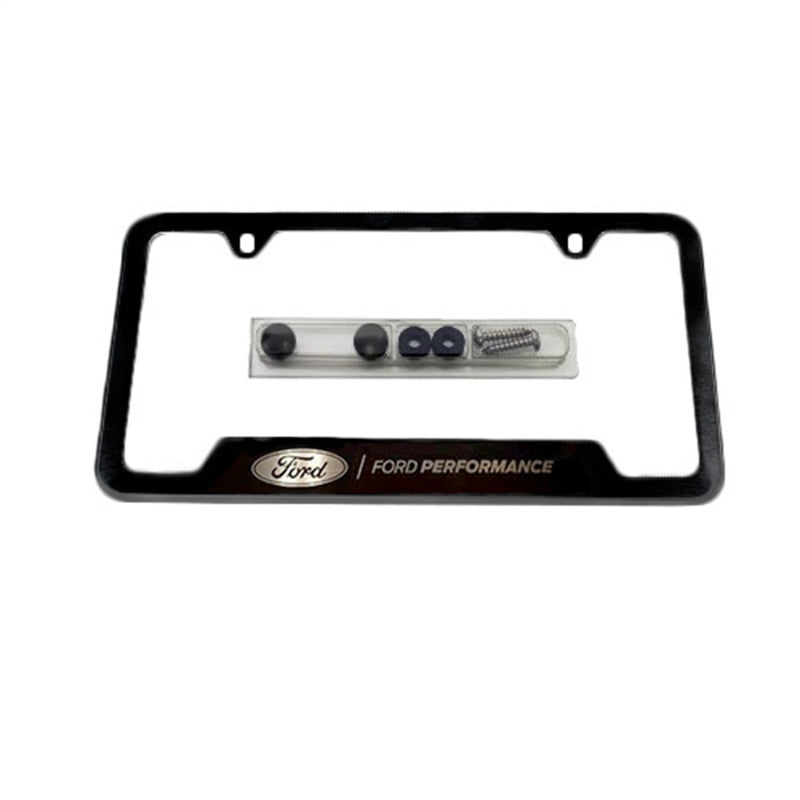 Ford Racing Stainless Steel Ford Performance License Plate Frame - Black