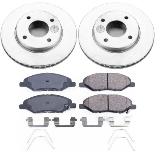 Power Stop 09-11 Nissan Versa Front Z17 Evolution Geomet Coated Brake Kit