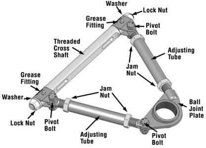 SPC Performance Pro Series Front Adjustable Upper Control Arm (Chrysler Thread-In 10deg) (Race Only)