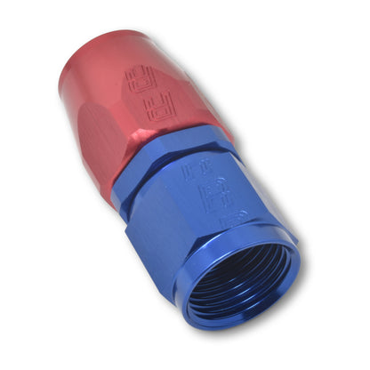 Russell Performance -4 AN Red/Blue Straight Full Flow Hose End