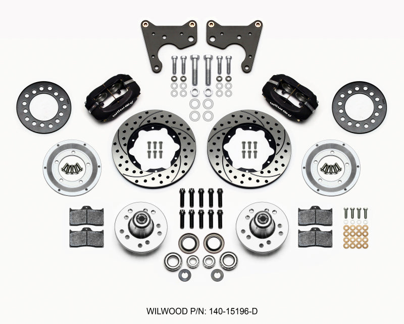 Wilwood Forged Dynalite Front Kit 11.00in Drilled 65-72 CDP C Body -Drum