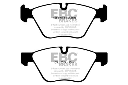 EBC 08-10 BMW 128 3.0 Greenstuff Front Brake Pads