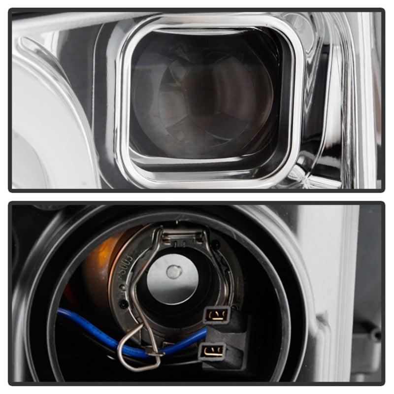 Spyder Signature Ford F150 18-19 (Halogen Model) Projector Headlights - Chrome (PRO-YD-FF15018-LB-C)