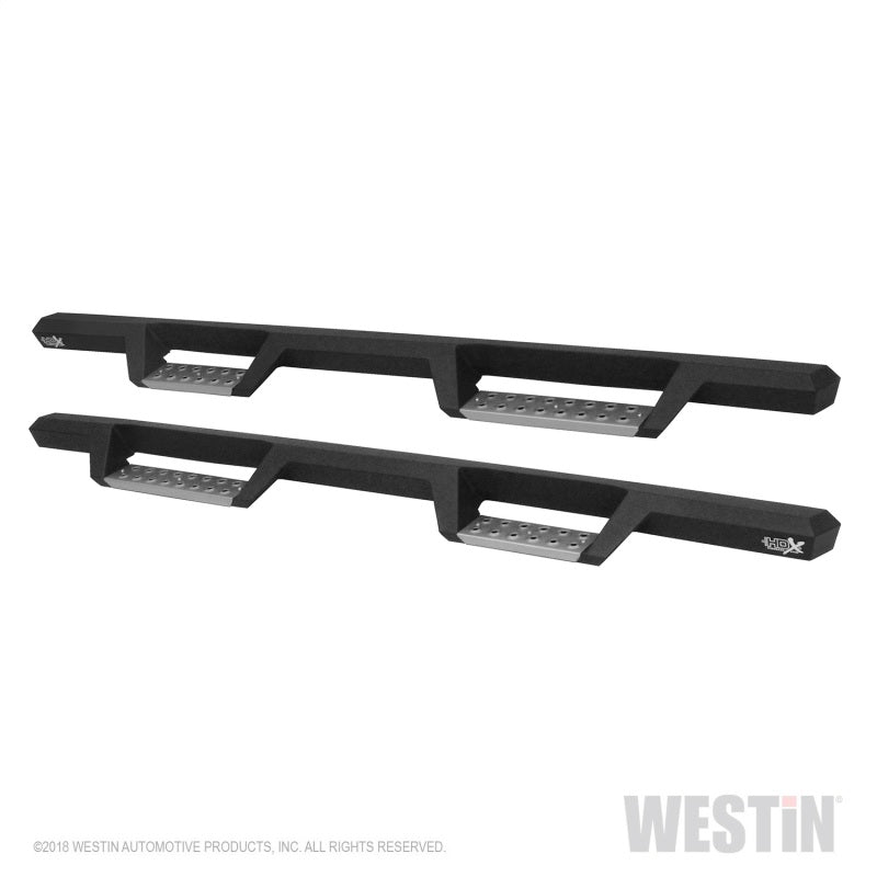 Westin/HDX 07-18 GM 15/25/3500 Crew Cab (Excl. Classic) SS Drop Nerf Step Bars - Textured Black