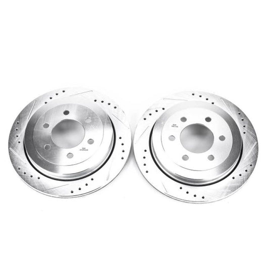 Power Stop 07-17 Ford Expedition Rear Evolution Drilled & Slotted Rotors - Pair