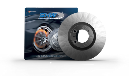 SHW 17-20 Porsche Panamera 4 3.0L w/18in Wheel Right Rear Smooth Monobloc Brake Rotor (971615602F)