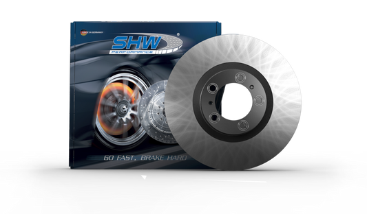 SHW 03-20 Bentley Continental GT 6.0L Front Smooth Monobloc Brake Rotor (3W0615301K)