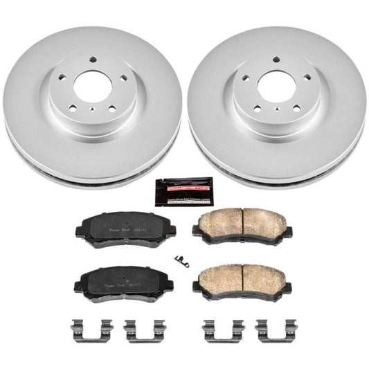 Power Stop 09-14 Nissan Maxima Front Z17 Evolution Geomet Coated Brake Kit