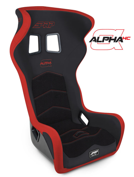 PRP Alpha Head Containment Composite Seat- Black/Red