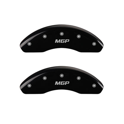 MGP Rear set 2 Caliper Covers Engraved Rear Tiffany Snake Black finish silver ch