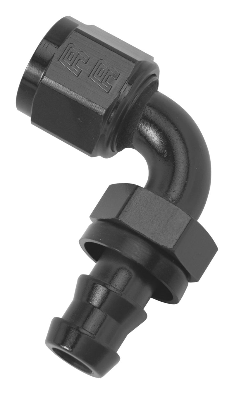 Russell Performance -10 AN Twist-Lok 90 Degree Hose End (Black)