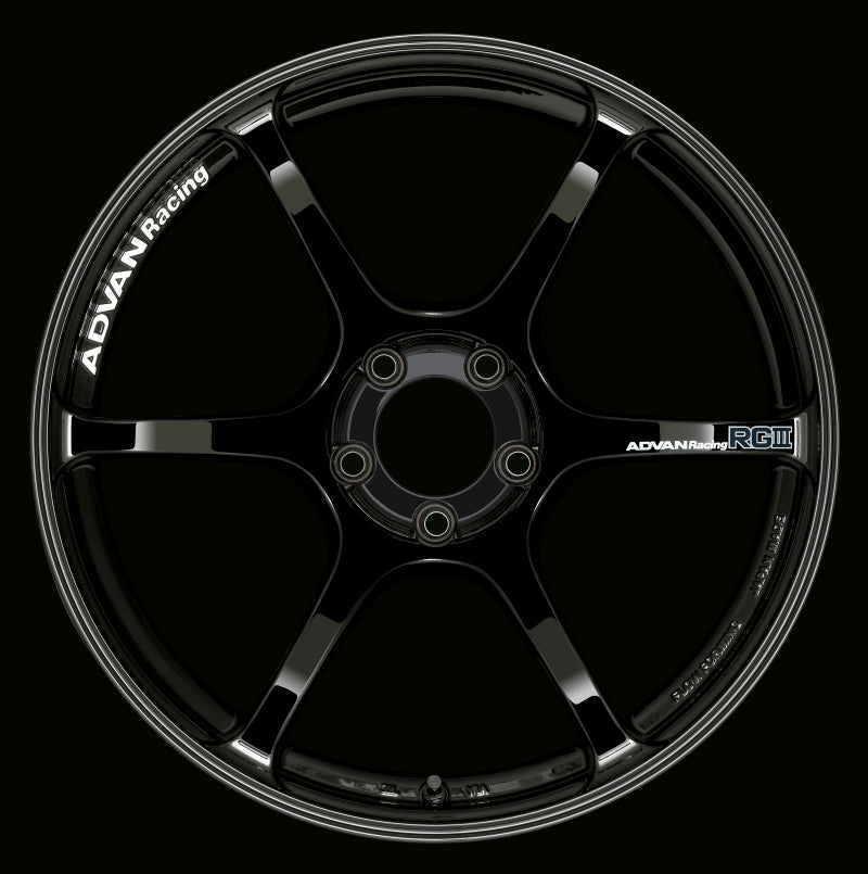 Advan RGIII 18x10.5 +25 5-114.3 Racing Gloss Black Wheel