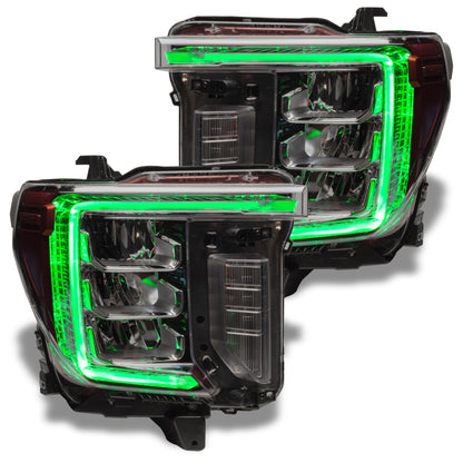 Oracle 20-21 GMC Sierra 2500/3500 HD RGB+W Headlight DRL Kit - ColorSHIFT w/o Controller
