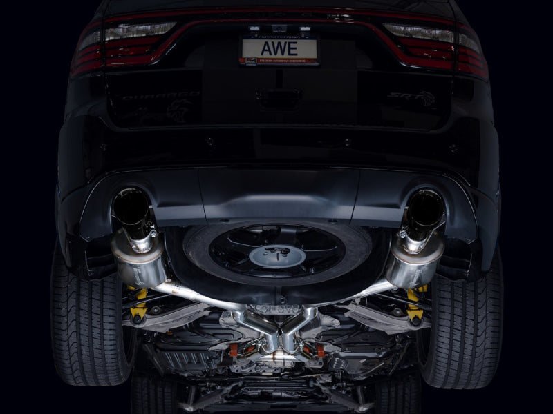 AWE Tuning 18-23 Dodge Durango SRT & Hellcat Touring Edition Exhaust - Diamond Black Tips