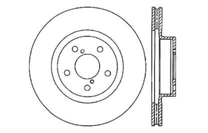 StopTech Drilled Sport Brake Cryo Rotor