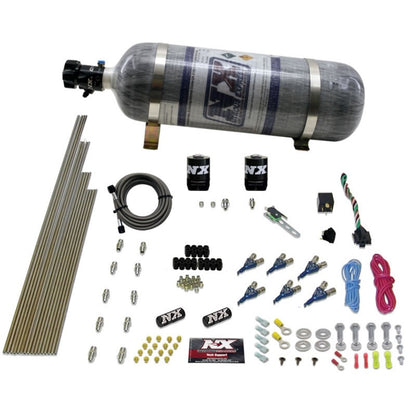 Nitrous Express 6 Cyl Gas Nitrous Kit (150-375HP) w/Composite Bottle