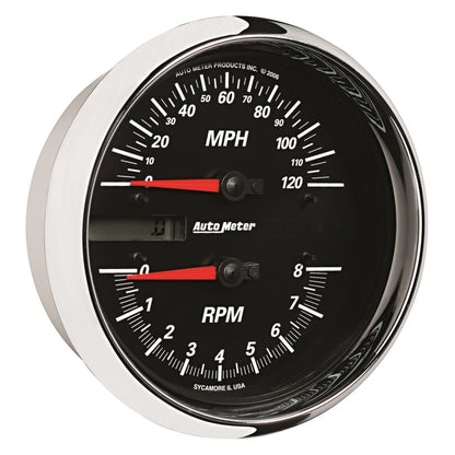 Autometer Pro-Cycle Gauge Tach/Speedo 4 1/2in 8K Rpm/120 Mph Black