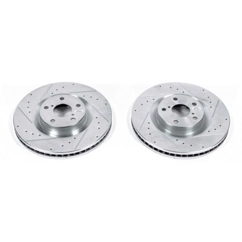 Power Stop 09-10 Lexus GS350 Front Evolution Drilled & Slotted Rotors - Pair