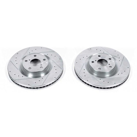 Power Stop 09-10 Lexus GS350 Front Evolution Drilled & Slotted Rotors - Pair