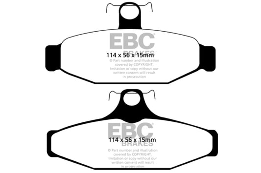 EBC 83-87 Chevrolet Corvette (C4) 5.7 Ultimax2 Rear Brake Pads