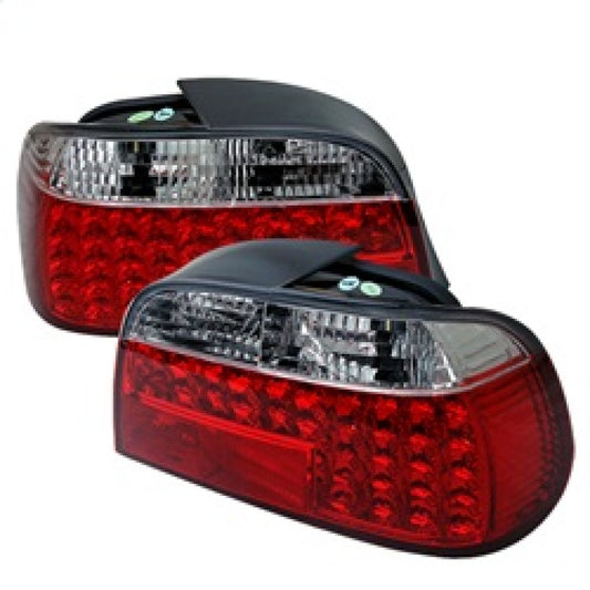 Spyder BMW E38 7-Series 95-01 LED Tail Lights Red Clear ALT-YD-BE3895-LED-RC
