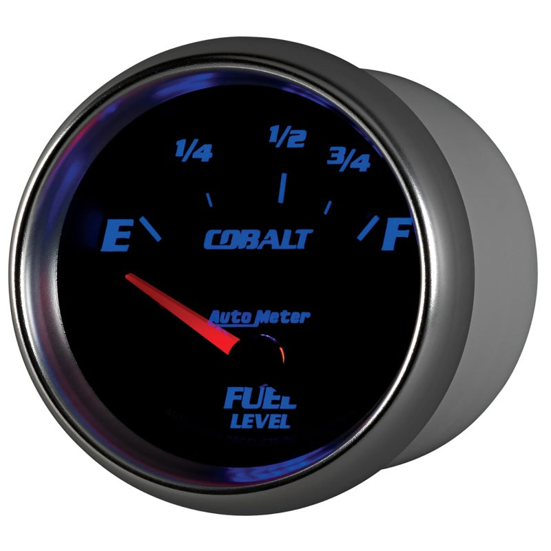 AutoMeter Gauge Fuel Level 2-5/8in. 73 Ohm(e) to 10 Ohm(f) Elec Cobalt