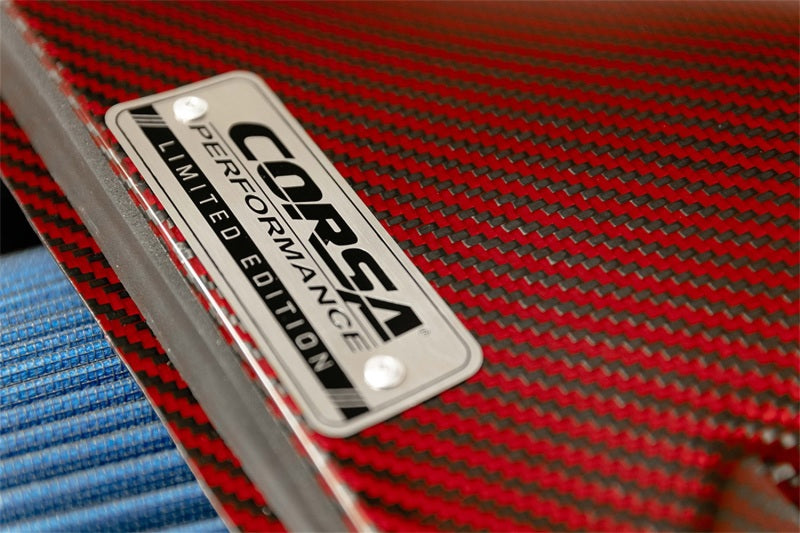 Corsa 14-19 Chevrolet Corvette C7 6.2L V8 Red Carbon Fiber Air Intake (Does Not Fit Z06/ZR1)