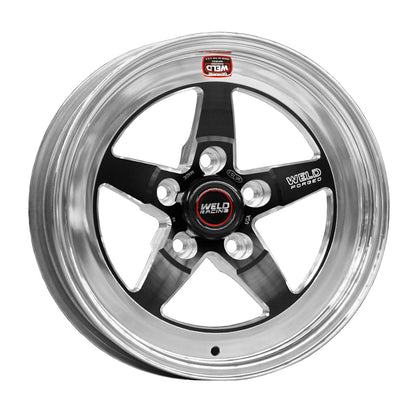 Weld S71 15x8.33 / 5x5 BP / 3.5in. BS Black Wheel (Low Pad) - Non-Beadlock