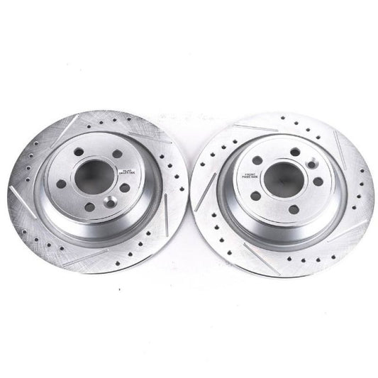 Power Stop 12-15 Land Rover Range Rover Evoque Rear Evolution Drilled & Slotted Rotors - Pair
