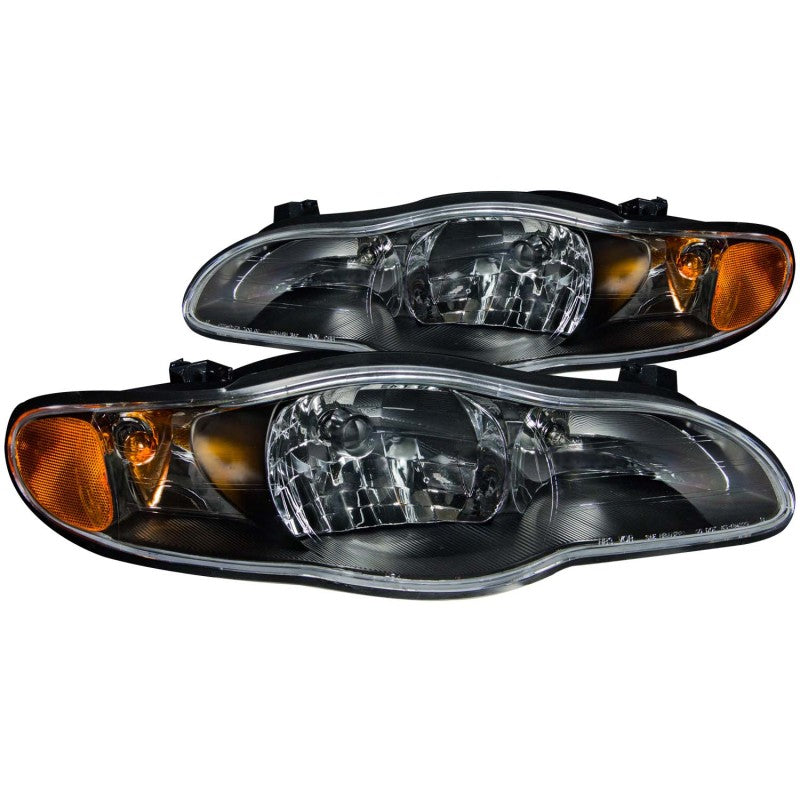 ANZO 2000-2005 Chevrolet Monte Carlo Crystal Headlights Black