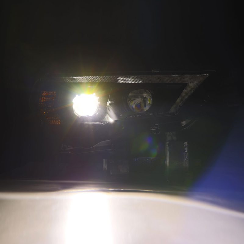 AlphaRex 14-20 Toyota 4Runner LUXX LED Proj Headlights Black w/Activ Light/Seq Signal/DRL