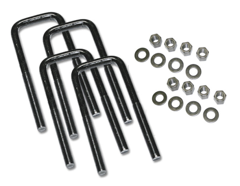 Superlift U-Bolt 4 Pack 9/16x2-1/2x11 Square w/ Hardware