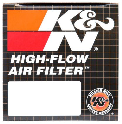 K&N Filter Universal Clamp-On Filter 2in Flange / 2-23/32in Base / 3in x 2in Top / 2-3/4in Height