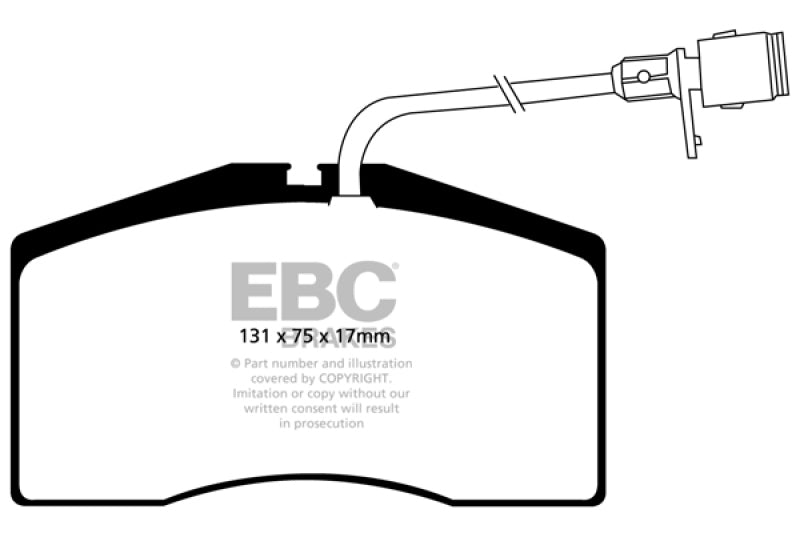 EBC 01-03 Audi S8 4.2 Redstuff Front Brake Pads