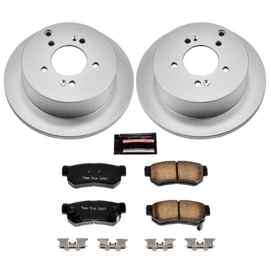 Power Stop 01-06 Hyundai Santa Fe Rear Z17 Evolution Geomet Coated Brake Kit