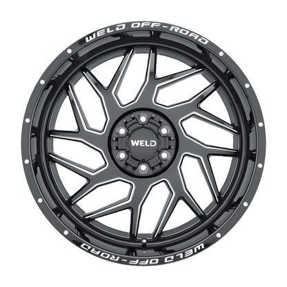 Weld Off-Road W117 20X10 Fulcrum 6X135 6X139.7 ET-18 BS4.75 Gloss Black MIL 106.1