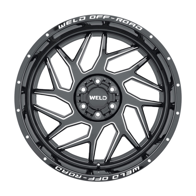 Weld Off-Road W117 20X10 Fulcrum 5X139.7 5X150 ET-18 BS4.75 Gloss Black MIL 110.2