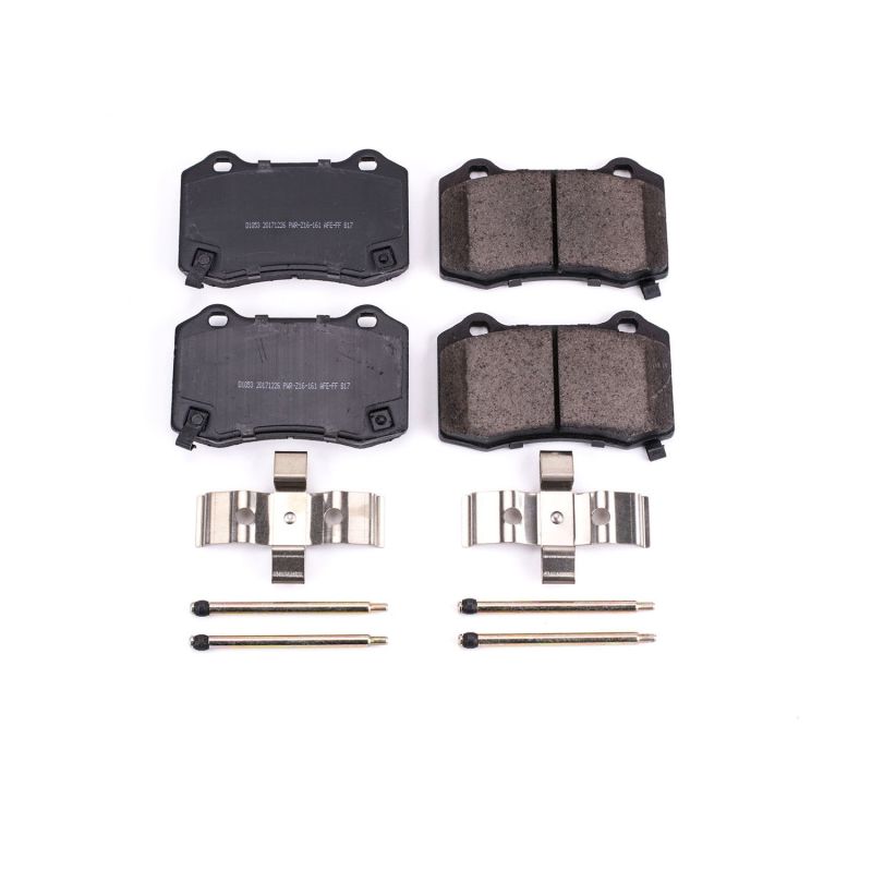 Power Stop 04-07 Cadillac CTS Rear Z17 Evolution Ceramic Brake Pads w/Hardware