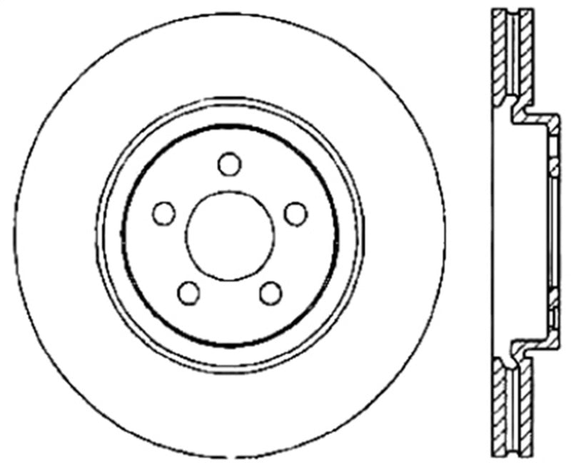 StopTech Slotted & Drilled Sport Brake Rotor