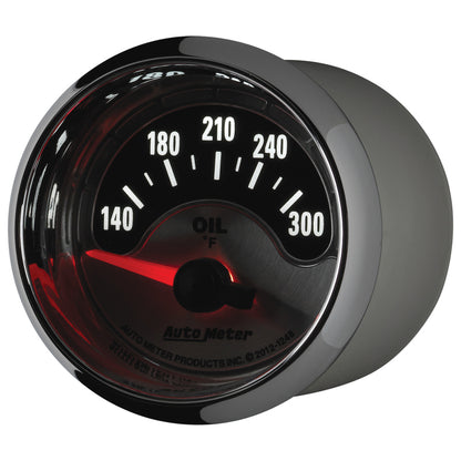 Autometer American Muscle 2-1/16in Short Sweep Electric 140-300 Deg F Oil Temp Gauge