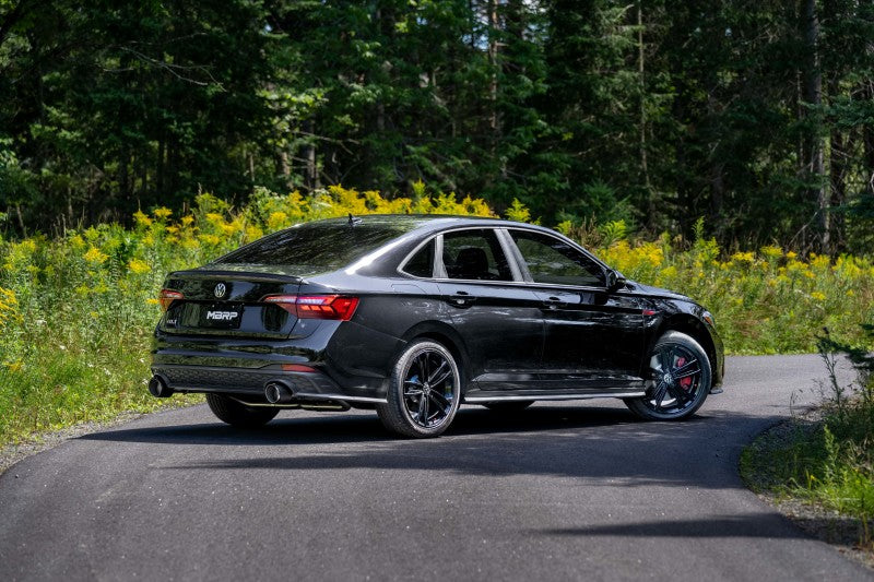 MBRP 2022 VW Jetta GLI 2.0 TSI 3in Cat Back T304 SS 2.5in Dual Split Rear w/ Carbon Fiber Tips