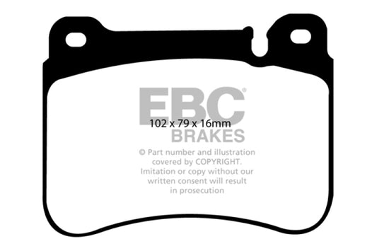 EBC 05-07 Mercedes-Benz C230 (W203) 2.5 Sport Sedan Ultimax2 Front Brake Pads