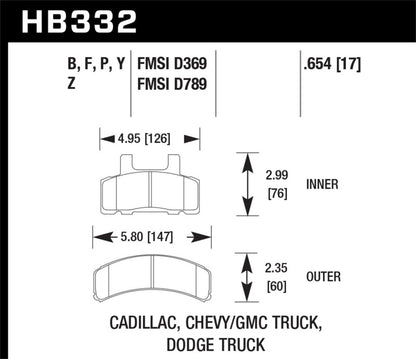 Hawk Performance Ceramic Street Brake Pads