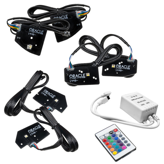 Oracle 19-21 RAM 1500 Headlight DRL Kit Projector LED - RGBW+A w/ Simple Controller
