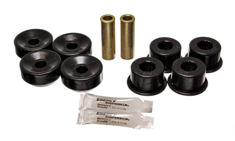 Energy Suspension 92-01 Prelude Black Rear Shock Upper and Lower Bushing Set