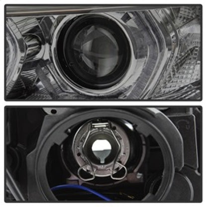 Spyder 12-14 BMW F30 3 Series 4DR Projector Headlights - LED DRL - Smoke (PRO-YD-BMWF3012-DRL-SM)