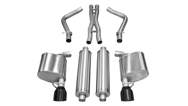 Corsa 11-14 Chrysler 300 R/T 5.7L V8 Black Sport Cat-Back Exhaust