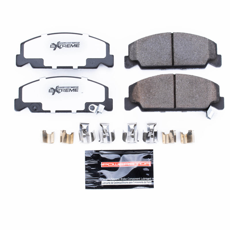 Power Stop 90-00 Honda Civic Front Z26 Extreme Street Brake Pads w/Hardware