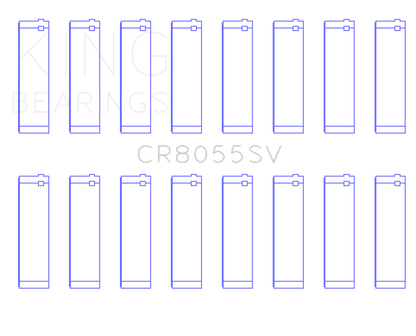 King Ford Powerstroke 6.4L V8 (O/S Housing .002in) (Size +0.75mm) Connecting Rod Bearing Set